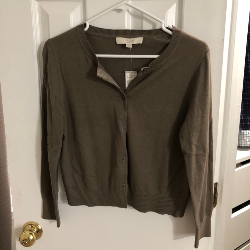 Loft Cardigan in Taupe